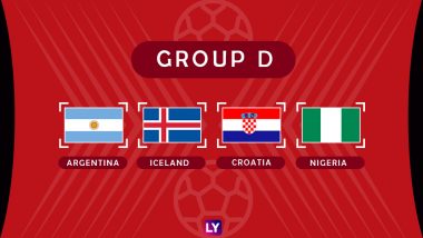 2018 FIFA World Cup Group D Preview: Schedule Timetable With Match Dates, Venues & Kick-Off Times in IST of Argentina, Iceland, Croatia, and Nigeria in Football WC