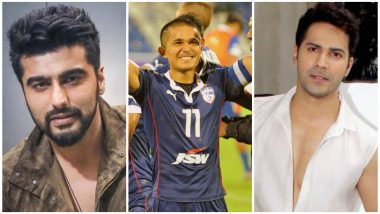 Sunil Chhetri Leads India to Victory in 2018 International Cup: From Arjun Kapoor to Varun Dhawan, B-Town Praises Indian Football Captain