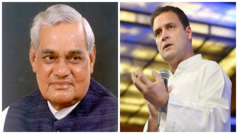 Image result for vajpayee rahul