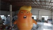 Giant &lsquo;Baby Trump&rsquo; Balloon to Mock Donald Trump Unveiled by Protesters in London Ahead of US President's Visit