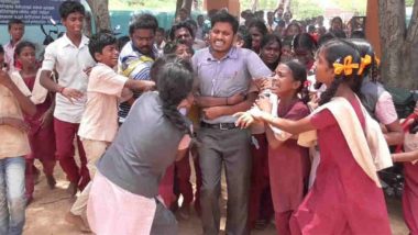 Tamil Nadu Teacher G Bhagawan's Transfer Put on Hold as Students And Parents Heartbroken (Watch Video)