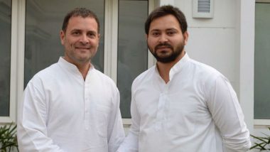 Lok Sabha Elections 2019: Rahul Gandhi Has All Qualities to Make a Good Prime Minister, Says Tejashwi Yadav