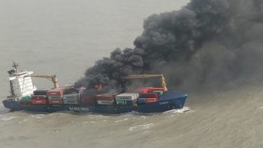 Merchant Vessel SSL Kolkata Catches Fire; All 22 Crew Members Rescued by Indian Coast Guard