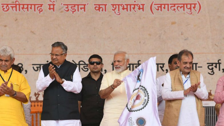 Narendra Modi Inaugurates Newly-Constructed Jagdalpur Airport in Bastar via Video Conference