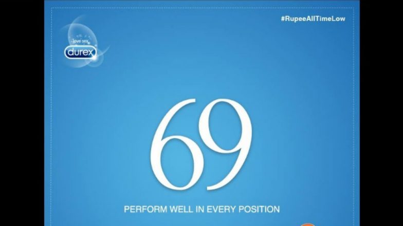 Durex Takes a Cheeky Jibe at Indian Rupee Breaching 69 Mark Against Dollar! Alludes to Sex Position