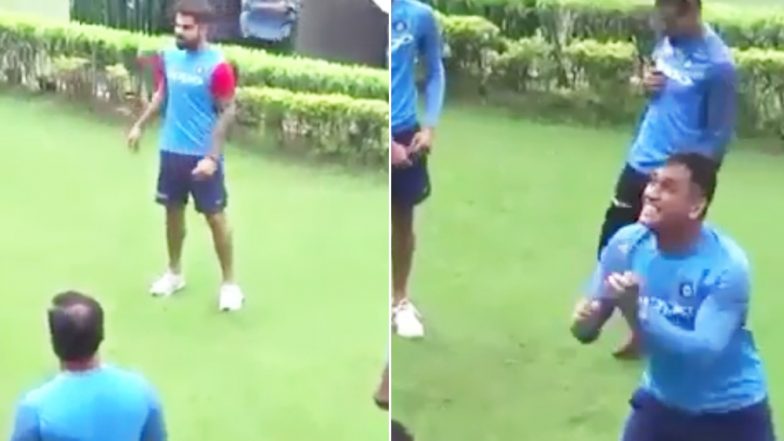 Watch: MS Dhoni & Virat Kohli Flaunting Their Football Skills