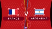 France vs Argentina, Live Streaming of Round of 16 Football Match 1: Get Knockout Stage Telecast & Free Online Stream Details in India for 2018 FIFA World Cup