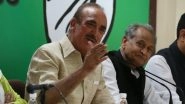 Ghulam Nabi Azad Says Hindus in Congress Don't Invite Him For Campaigning Any More, BJP Fumes