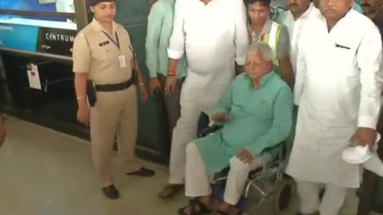 Fodder Scam: RJD Chief Lalu Prasad Returns to Patna After Treatment from Mumbai