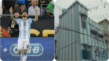 Fifa World Cup 2018: Lionel Messi Fan in West Bengal Paints Entire House in Argentinian Colours After Failing to Make it to Russia
