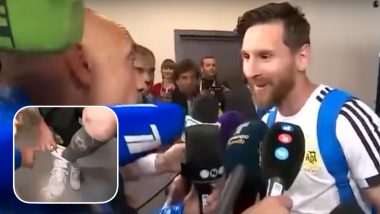 Lionel Messi Reveals Lucky Charm After Win Against Nigeria: Argentina Captain Thanks Journalist For His Gift! (Watch Video)