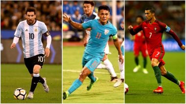 Has Sunil Chhetri Better Goal Conversion Than Cristiano Ronaldo and Lionel Messi? The Current Scoring Comparison Chart Says So!