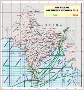 Monsoon Map (Image: Indian Meteorological Department)