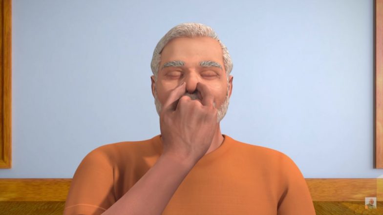 Prime Minister Narendra Modi&rsquo;s 3D Avatar Explains The Benefits of Anuloma-Viloma (Nadishodhan) Pranayama or Alternate Nostril Breathing