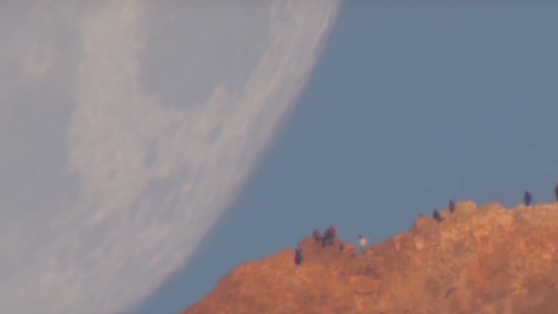 Moon Coming Down to Earth Captured by NASA in Real Video, Watch the Beautiful Sight from the Horizon