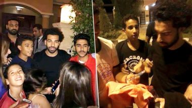 Fans Flock Outside Mohmed Salah’s House in Cairo After his Return from 2018 FIFA World Cup; Police Intervenes (Watch Video)