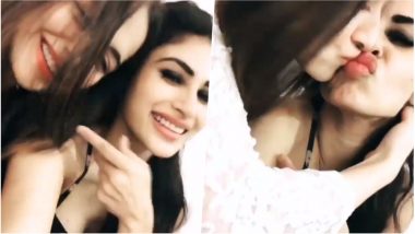 Hot Alert! Mouni Roy-Sanjeeda Sheikh's Lip Kiss During Naagin Actress' Housewarming Party is Sexy, Video Goes Viral