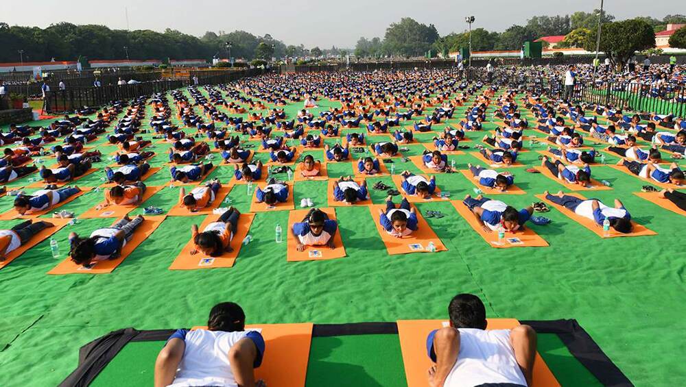 PM Modi's initiative on Yoga day inspires us to follow the spiritual activity. PM Modi's initiative on Yoga day inspires us to follow the spiritual activity.