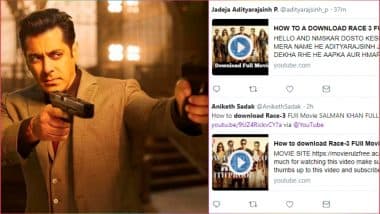 How To Download Race 3 Full Movie Online Links Shared By Twitterati Is Salman Khan Race 3 Free Stream On Youtube Box Office Collection Under Piracy Threat After Poor Reviews Latestly