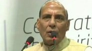 Rajnath Singh Leaves for Jammu and Kashmir to Inaugurate 'Smart' Border Fence