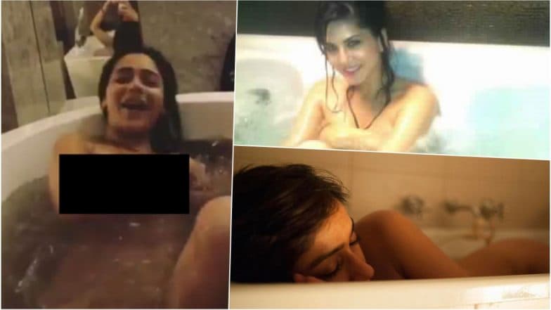 Sara Khan Real Leaked Nude - Sara Khan Goes Nude in Hot Viral Bathtub Video: Ileana D'Cruz ...