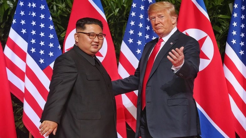Donald Trump Becomes First Sitting US President to Step Into North Korea; Meets Kim Jong-un in Demilitarized Zone; Watch Video