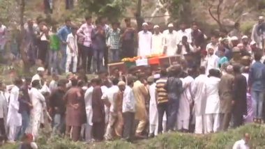 Martyr Aurangzeb Laid to Rest as Hundreds Attend His Last Rites in Poonch, Father Says 'My Son Kept His Promise'