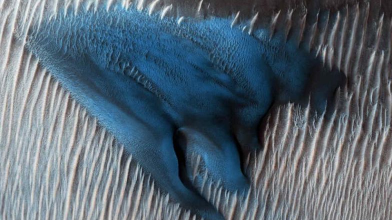 Blue Sand Dune on The Red Planet Mars! See New Photo from NASA