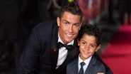 Watch Video: Cristiano Ronaldo Smiles Ear to Ear as His Son Scores a Stunning Goal
