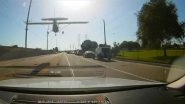 Plane Makes Emergency Landing on Busy California Street, Dash Cam Video Goes Viral