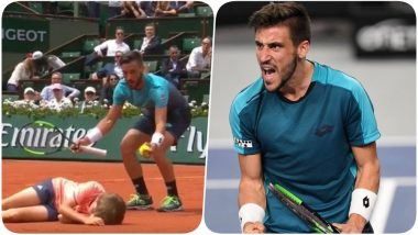 French Open 2018: Watch Video of Ball Boy Collides With Damir Dzumhur