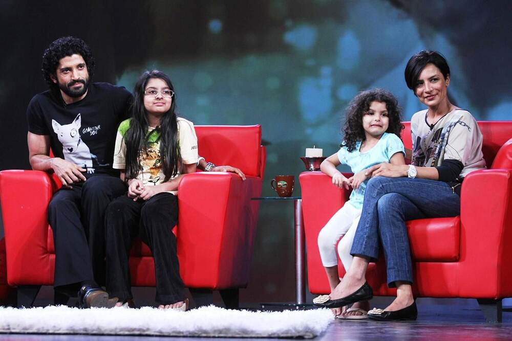 Farhan Akhtar is regularly spotted spending time with his two daughters Shakya and Akira. Farhan Akhtar is regularly spotted spending time with his two daughters Shakya and Akira.