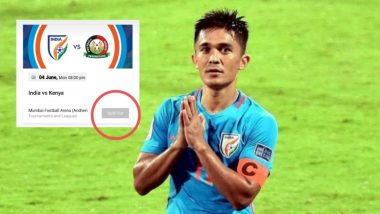 India vs Kenya Football Match Tickets Sold Out, Sunil Chhetri Impact?