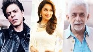 Shah Rukh Khan, Naseeruddin Shah, Madhuri Dixit Join the List of Oscar Academy Members Invitees