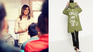 Melania Trump Visits Immigrant Child Detention Centre in Texas, But Wears A ‘I don’t Care Jacket’