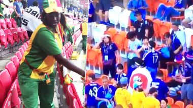 Japan And Senegal Football Fans Clean Stadium After Winning Matches in World Cup 2018, Wins Praises on Social Media (Watch Video)