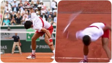 French Open 2018 Video Highlight: Tennis Ace Novak Djokovic Smashes Racket After he Defeated Roberto Bautista Agut