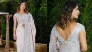 Desi Girl Priyanka Chopra Looks Gorgeous in a Tarun Tahiliani Sari at Akash Ambani-Shloka Mehta&rsquo;s Pre-Wedding Function - View Pics