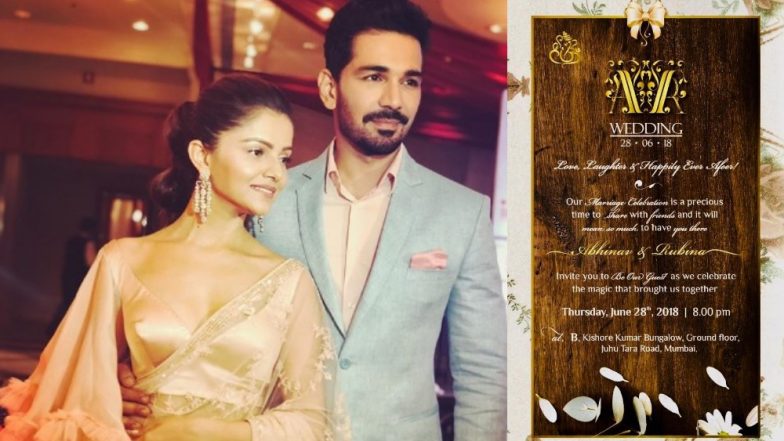 Rubina Dilaik – Abhinav Shukla’s Wedding Reception Invite Is Out and It Is Gorgeous – View Pic
