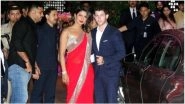 Priyanka Chopra and Nick Jonas Walking Hand-in-Hand at Akash Ambani-Shloka Mehta&rsquo;s Engagement Ceremony Is Giving Us Major Couple Goals - Watch Video