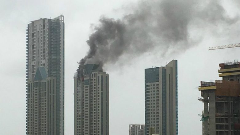 Mumbai Fire Blaze on BeauMonde Tower in Prabhadevi Continues to