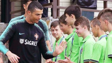 2018 FIFA World Cup Diaries Pics: Cristiano Ronaldo Meets his Young Fans Post His Practice in Sochi, Russia