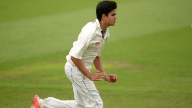 Arjun Tendulkar Impresses With His Speed During MCC Young Cricketers vs Surrey Match in Second XI Championship (Watch Video)