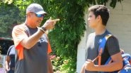 Arjun Tendulkar Trains With Indian Cricket Team Ahead of IND vs IRE T20I Series, Coach Ravi Shastri Has 'Words of Wisdom' for Him