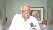 Somnath Chatterjee Health Update: Former Lok Sabha Speaker Suffers Hemorrhagic Stroke With a Medium Size Clot