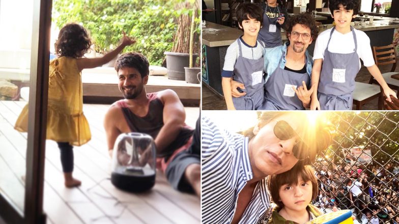 Father’s Day 2018 Special: Shah Rukh Khan, Hrithik Roshan, Shahid Kapoor, Check Out Adorable Pictures of Bollywood’s 12 Most Doting Dads