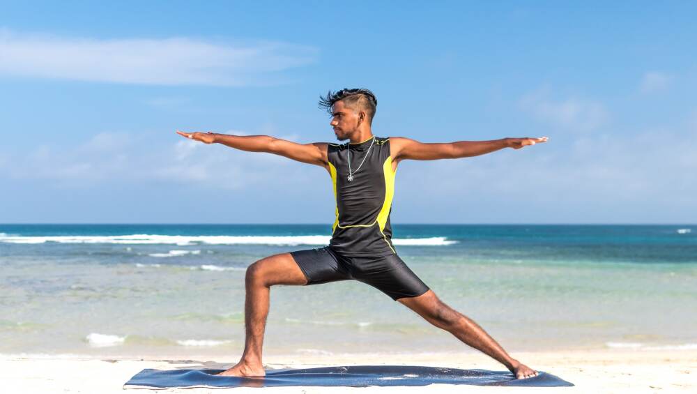 Virabharasana relaxes the mind and makes you feel peaceful inside. Virabharasana relaxes the mind and makes you feel peaceful inside.