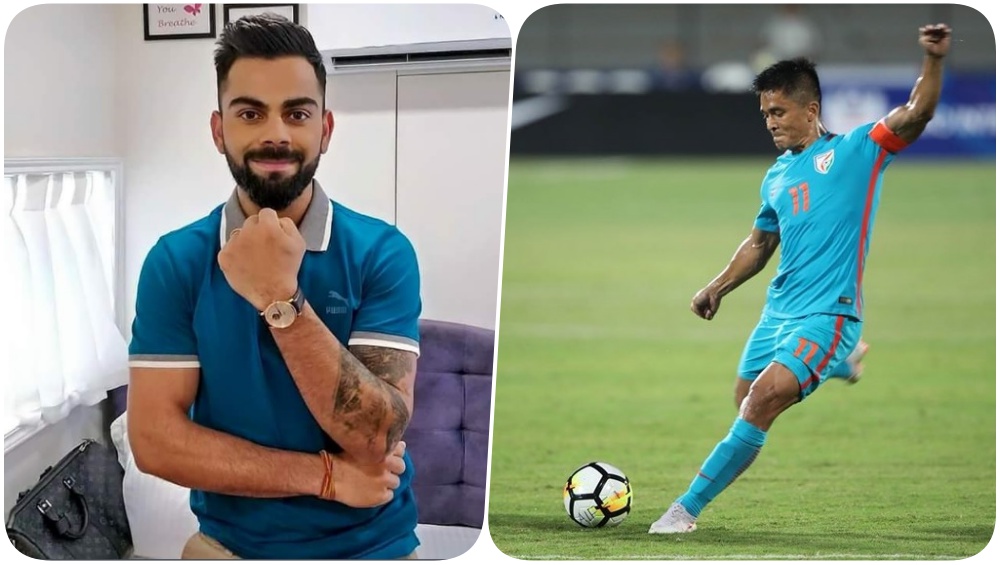 Sunil Chhetri on Chat With Virat Kohli, Says 'Two Kids ...