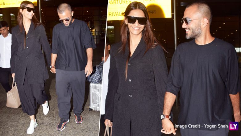 Sonam Kapoor and Anand Ahuja are All Smiles as they Return from Japan ...