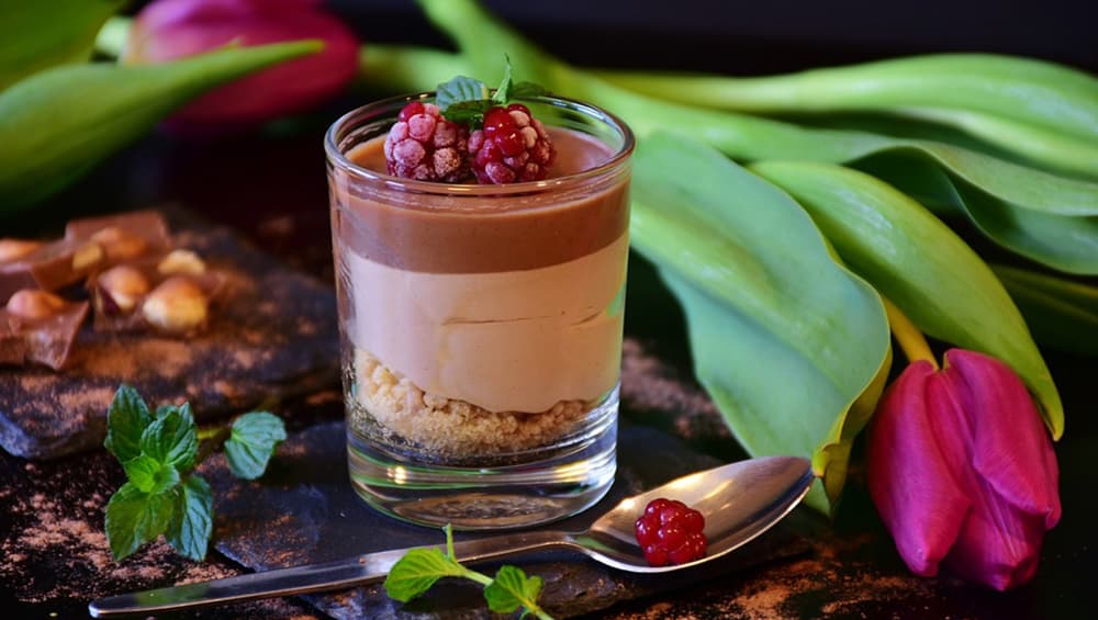 Mousse is a popular dessert originated in France. Mousse is a popular dessert originated in France.